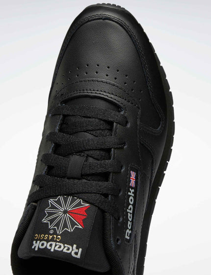 Reebok Classic Leather Shoes - Core Black/Pure Grey 5images5- The Sports Edit