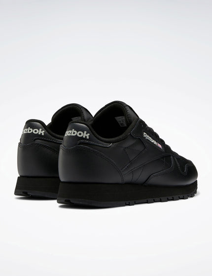 Reebok Classic Leather Shoes - Core Black/Pure Grey 5images4- The Sports Edit