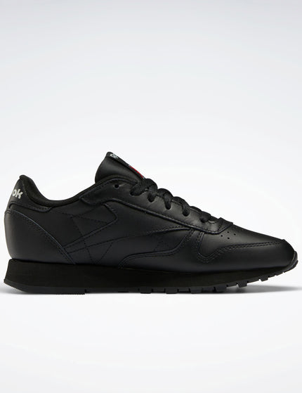 Reebok Classic Leather Shoes - Core Black/Pure Grey 5images2- The Sports Edit
