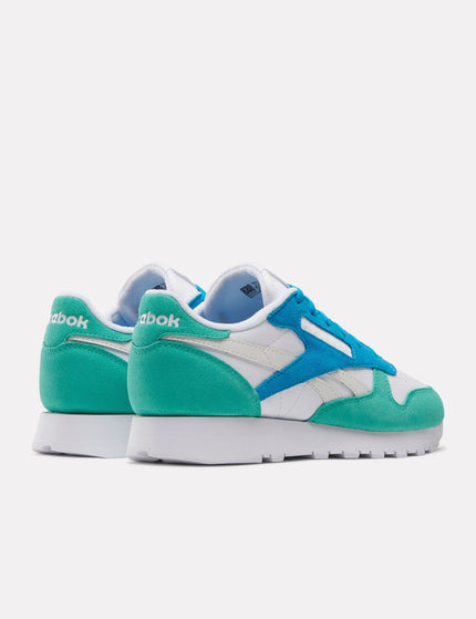 Reebok Classic Leather Shoes - White/Unleashed Green/Greyimages3- The Sports Edit