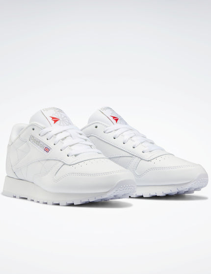 Reebok Classic Leather Shoes - Cloud White/Pure Grey 3images3- The Sports Edit
