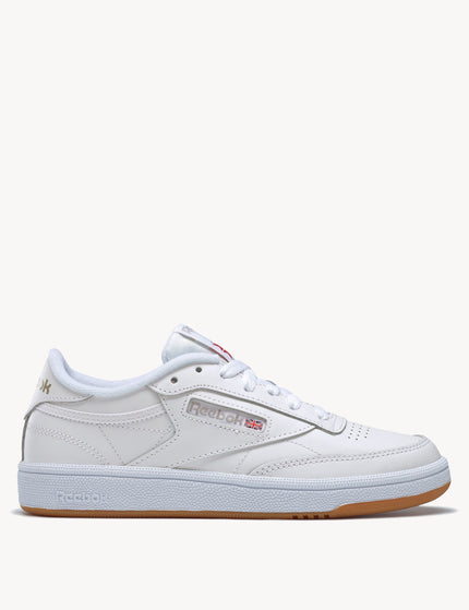 Reebok Club C 85 Shoes - White/Light Grey/Gumimages1- The Sports Edit