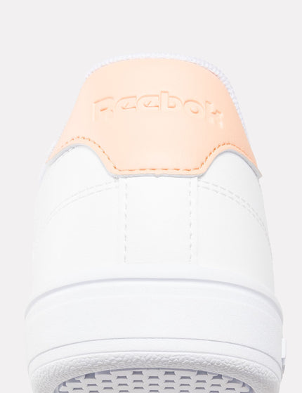 Reebok Court Clean Sneakers - Cloud White/Peach Glow/Blushimages4- The Sports Edit