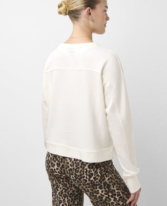 Crop Sweatshirt - Lily White