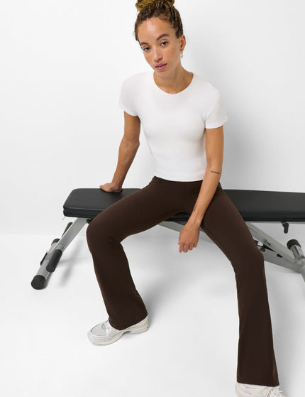Sweaty Betty Athlete Crop Seamless Workout T-Shirt - Whiteimages4- The Sports Edit
