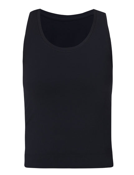 Sweaty Betty Athlete Crop Seamless Workout Vest - Blackimages7- The Sports Edit