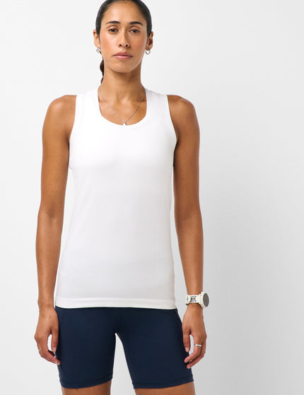 Athlete Seamless Workout Vest - White