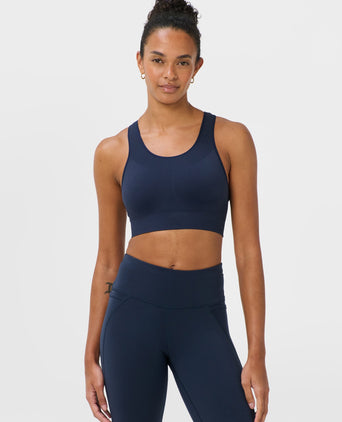 Stamina Seamless Sports Bra - Navy Blue
