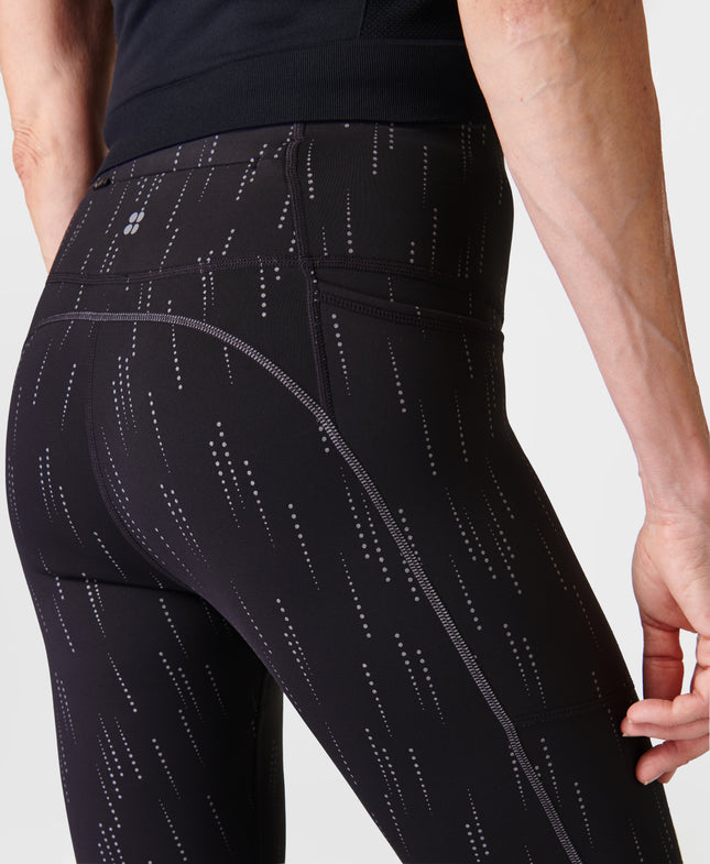Therma Boost 2.0 Running Leggings - Grey Reflective Print