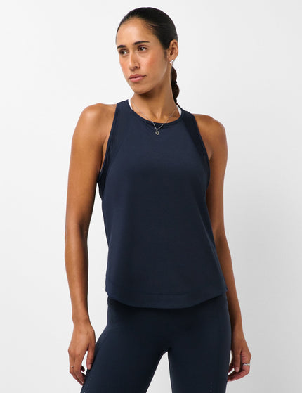 Breathe Easy Mesh Run Vest Top - Navy Blue