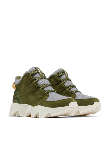 Sorel Kinetic Impact Caribou Plus Waterproof Sneaker Boots - Utility Green/Light Aloeimages2- The Sports Edit