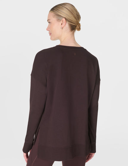 Sweaty Betty After Class Longline Sweatshirt - Sable Brownimages2- The Sports Edit