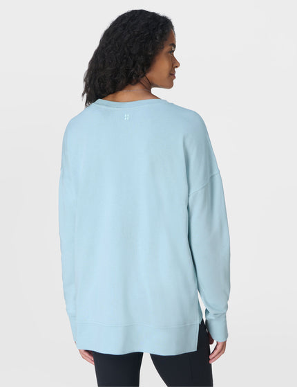 Sweaty Betty After Class Longline Sweatshirt - Vista Blueimages2- The Sports Edit