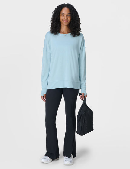 Sweaty Betty After Class Longline Sweatshirt - Vista Blueimages7- The Sports Edit