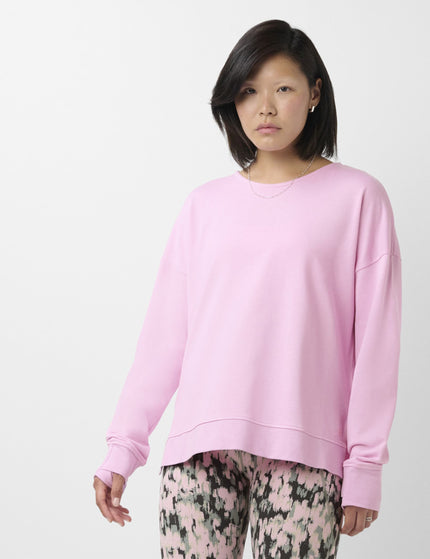 After Class Open Back Tie Sweatshirt - Lilac Pink