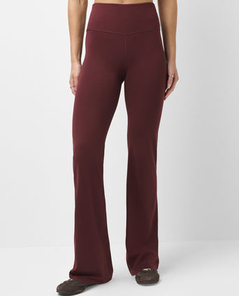 All Day Straight Leg Trouser - Malbec Red