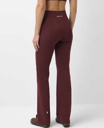 All Day Straight Leg Trouser - Malbec Red