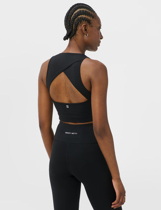 All Day Wrap Longline Bra - Black
