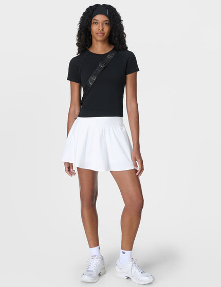 Sweaty Betty Athlete Crop Seamless Workout T-Shirt - Blackimages6- The Sports Edit