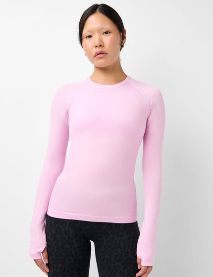 Sweaty Betty Athlete Seamless Gym Long Sleeve Top - Lilac Pinkimages1- The Sports Edit