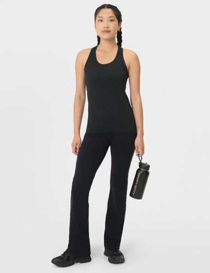 Sweaty Betty Athlete Seamless Workout Vest - Black Leo Spots Jacquardimages5- The Sports Edit