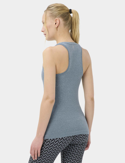 Sweaty Betty Athlete Seamless Workout Vest - Glacier Blue/Luxe Blue Marlimages2- The Sports Edit