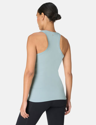 Athlete Seamless Workout Vest - Vapour Blue