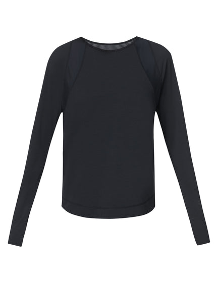 Sweaty Betty Breathe Easy Mesh Long Sleeve Top - Blackimages6- The Sports Edit