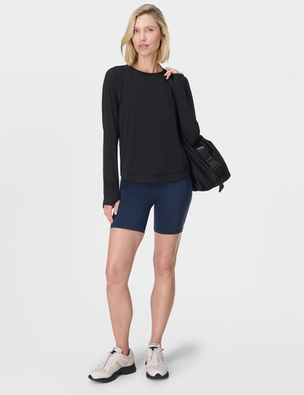 Sweaty Betty Breathe Easy Mesh Long Sleeve Top - Blackimages4- The Sports Edit