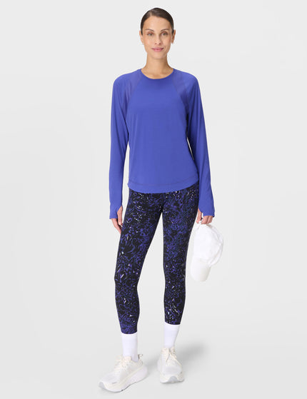 Sweaty Betty Breathe Easy Mesh Long Sleeve Top - Rich Blueimages5- The Sports Edit