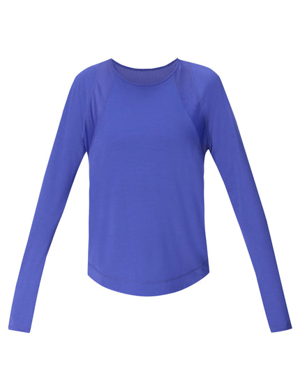 Sweaty Betty Breathe Easy Mesh Long Sleeve Top - Rich Blueimages6- The Sports Edit