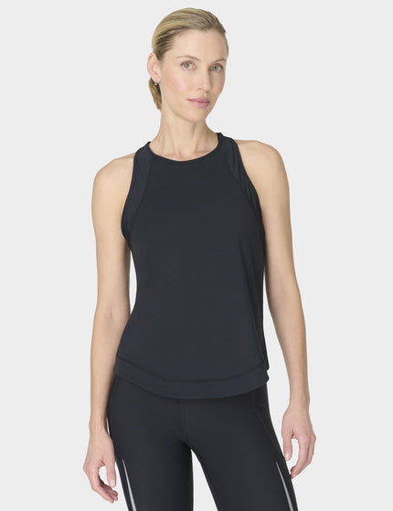 Breathe Easy Mesh Run Vest Top - Black