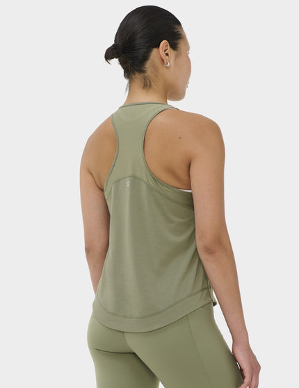 Sweaty Betty Breathe Easy Mesh Run Vest Top - Bracken Greenimages2- The Sports Edit