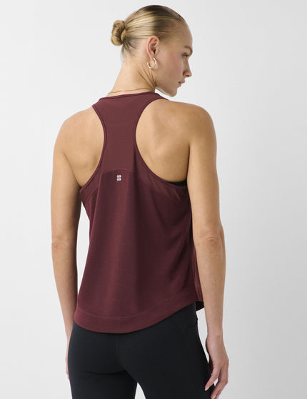 Sweaty Betty Breathe Easy Mesh Run Vest Top - Malbec Redimages2- The Sports Edit