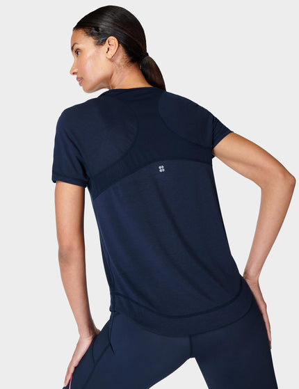 Sweaty Betty Breathe Easy Running T-Shirt - Navy Blueimages2- The Sports Edit