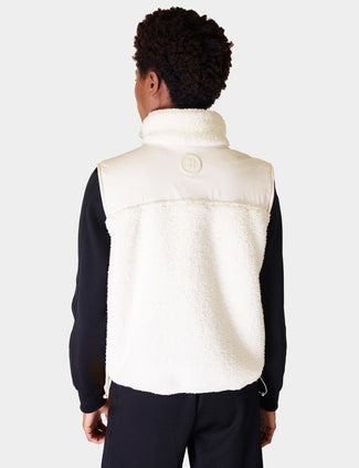 Canyon Fleece Vest - Lily White