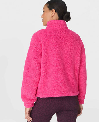 Canyon Fleece Zip Up - Beet Pink