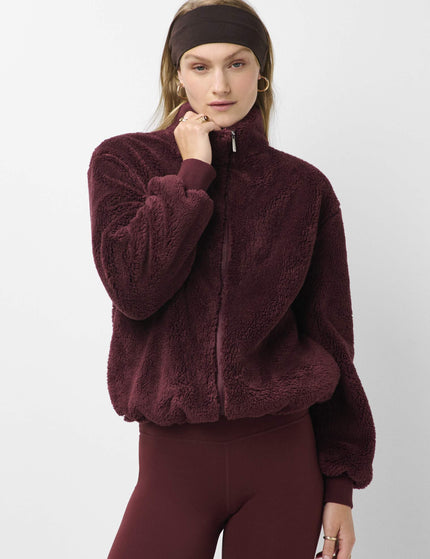 Sweaty Betty Canyon Fleece Zip Up - Malbec Redimages1- The Sports Edit