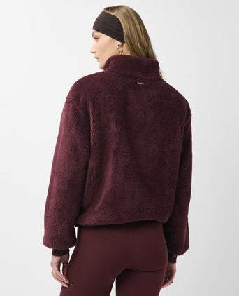 Canyon Fleece Zip Up - Malbec Red