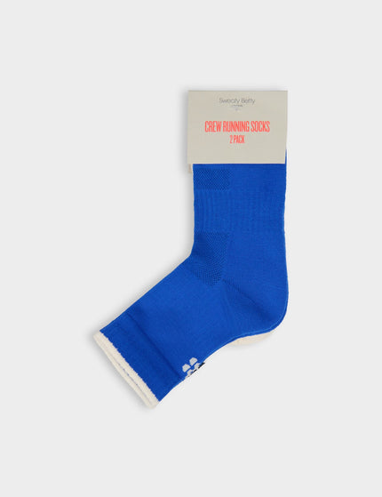Sweaty Betty Crew Running Socks 2 Pack - Prussian Blue/French Navy Blueimages2- The Sports Edit