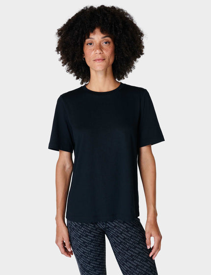 Sweaty Betty Essential Crew Neck T-Shirt - Blackimages1- The Sports Edit