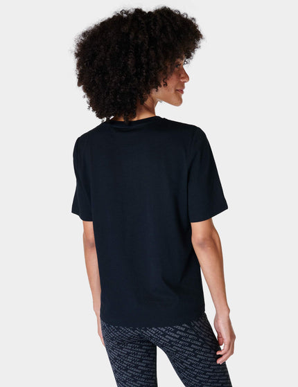 Sweaty Betty Essential Crew Neck T-Shirt - Blackimages2- The Sports Edit