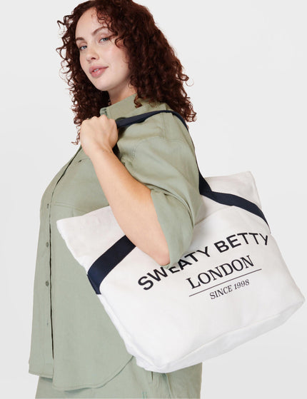 Sweaty Betty Essentials Canvas Tote - Lily Whiteimages4- The Sports Edit