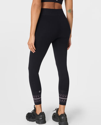 Fairisle Novelty Base Layer Legging - Black Fairisle Jacquard
