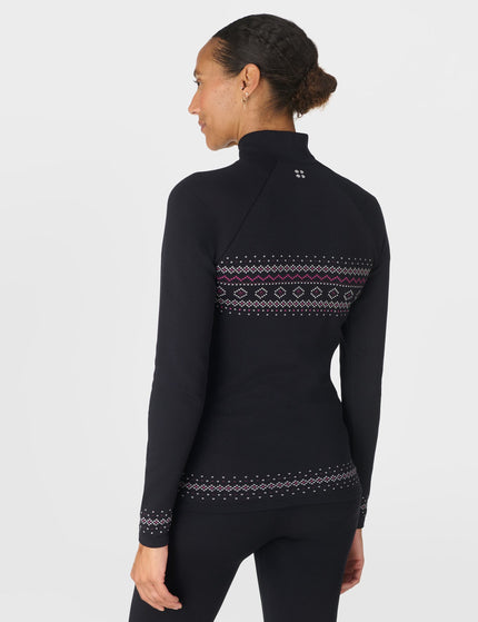 Sweaty Betty Fairisle Base Layer Set - Black Fairisle Jacquardimages4- The Sports Edit