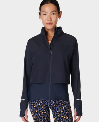Fast Track Running Jacket - Navy Blue
