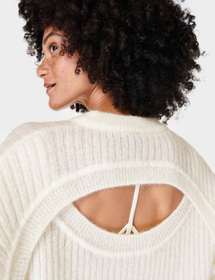 Sweaty Betty Hera Open Back Sweater - Lily Whiteimages5- The Sports Edit