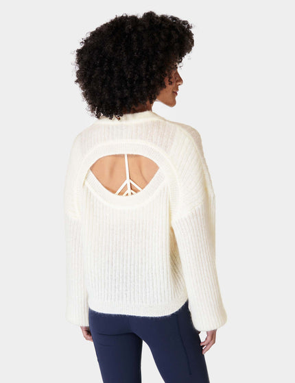 Sweaty Betty Hera Open Back Sweater - Lily Whiteimages3- The Sports Edit