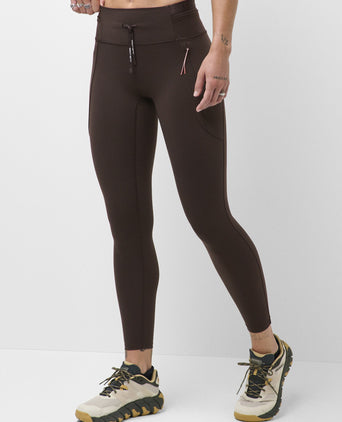 Hike 7/8 Leggings - Espresso Brown