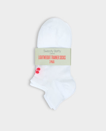 Lightweight Trainer Socks 3 Pack - White